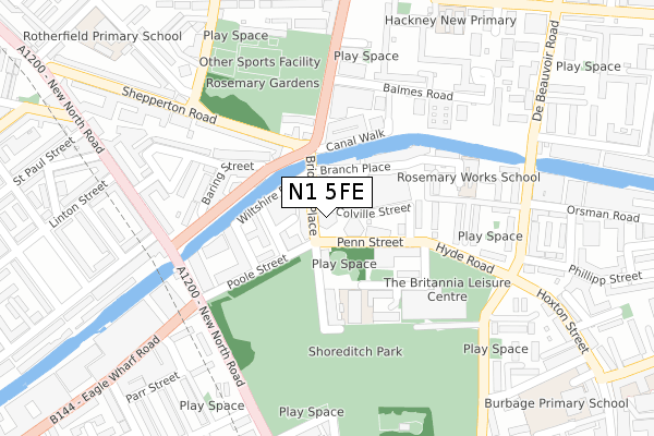 N1 5FE map - large scale - OS Open Zoomstack (Ordnance Survey) N1 5FE map - large scale - OS Open Zoomstack (Ordnance Survey)