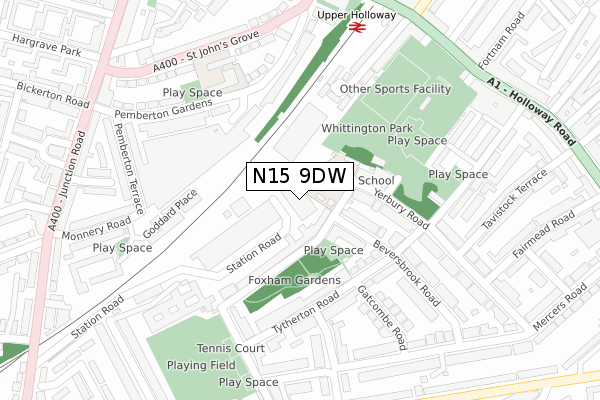 N15 9DW map - large scale - OS Open Zoomstack (Ordnance Survey) N15 9DW map - large scale - OS Open Zoomstack (Ordnance Survey)
