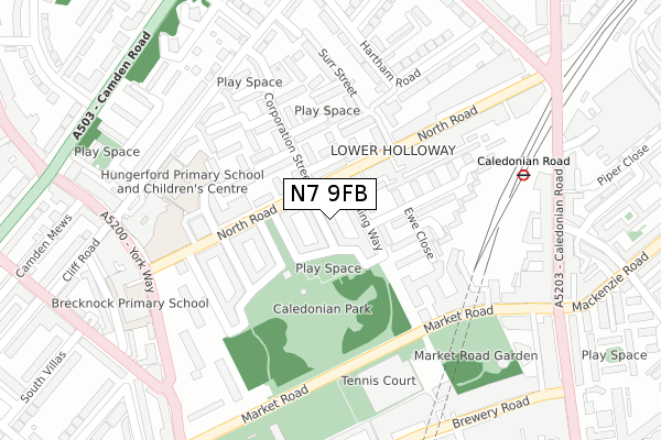 N7 9FB maps, stats, and open data