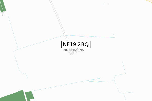 NE19 2BQ map - large scale - OS Open Zoomstack (Ordnance Survey)