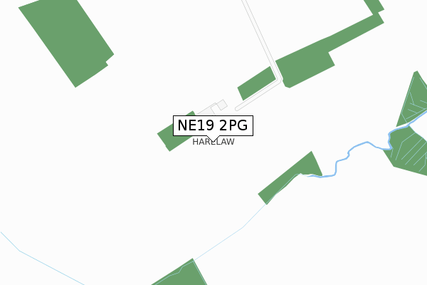 NE19 2PG map - large scale - OS Open Zoomstack (Ordnance Survey)