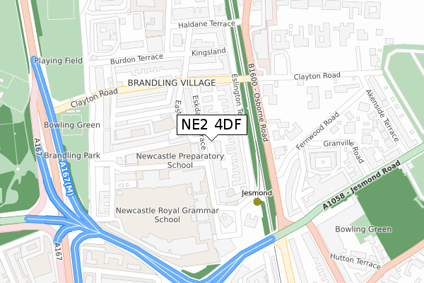NE2 4DF map - large scale - OS Open Zoomstack (Ordnance Survey) NE2 4DF map - large scale - OS Open Zoomstack (Ordnance Survey)
