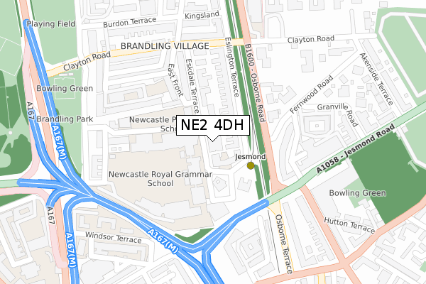 NE2 4DH map - large scale - OS Open Zoomstack (Ordnance Survey) NE2 4DH map - large scale - OS Open Zoomstack (Ordnance Survey)