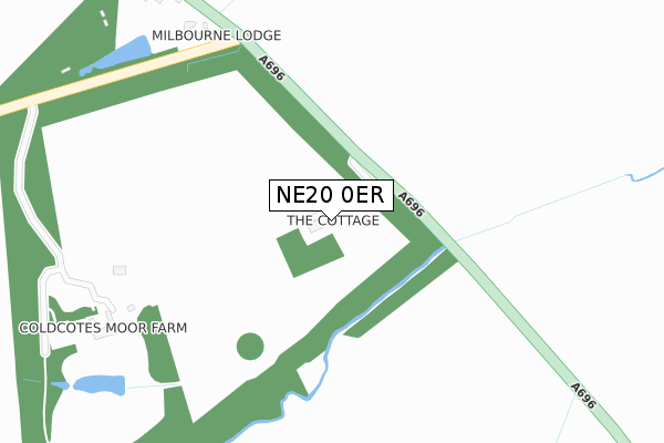 NE20 0ER map - large scale - OS Open Zoomstack (Ordnance Survey) NE20 0ER map - large scale - OS Open Zoomstack (Ordnance Survey)
