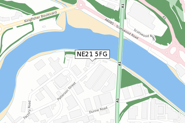 NE21 5FG map - large scale - OS Open Zoomstack (Ordnance Survey) NE21 5FG map - large scale - OS Open Zoomstack (Ordnance Survey)
