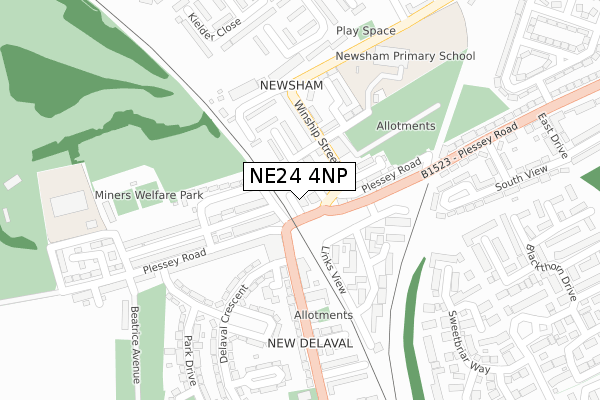 NE24 4NP map - large scale - OS Open Zoomstack (Ordnance Survey) NE24 4NP map - large scale - OS Open Zoomstack (Ordnance Survey)