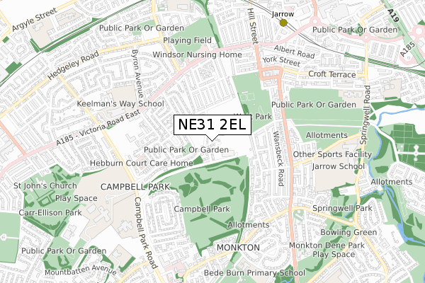 NE31 2EL map - small scale - OS Open Zoomstack (Ordnance Survey) NE31 2EL map - small scale - OS Open Zoomstack (Ordnance Survey)