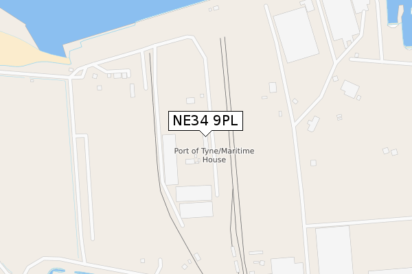 NE34 9PL map - large scale - OS Open Zoomstack (Ordnance Survey) NE34 9PL map - large scale - OS Open Zoomstack (Ordnance Survey)