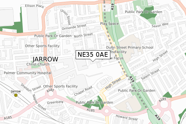 NE35 0AE map - large scale - OS Open Zoomstack (Ordnance Survey) NE35 0AE map - large scale - OS Open Zoomstack (Ordnance Survey)