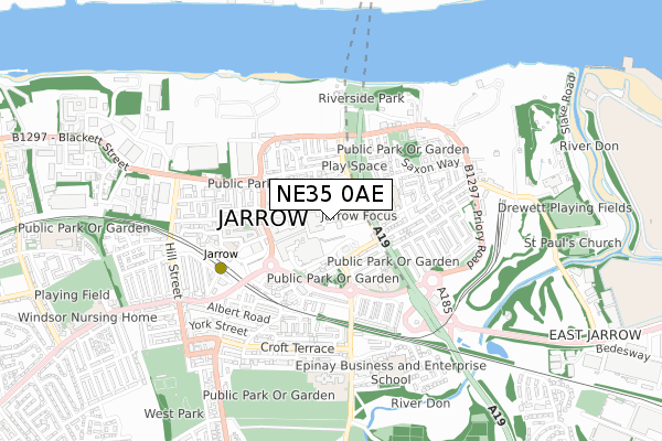 NE35 0AE map - small scale - OS Open Zoomstack (Ordnance Survey) NE35 0AE map - small scale - OS Open Zoomstack (Ordnance Survey)