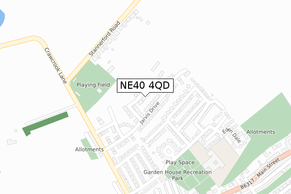 NE40 4QD maps, stats, and open data