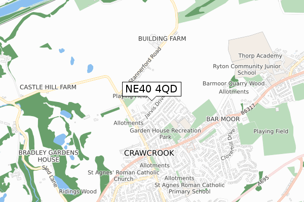 NE40 4QD maps, stats, and open data