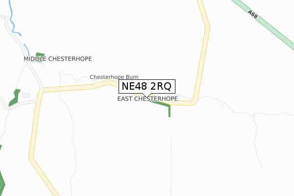 NE48 2RQ map - large scale - OS Open Zoomstack (Ordnance Survey) NE48 2RQ map - large scale - OS Open Zoomstack (Ordnance Survey)