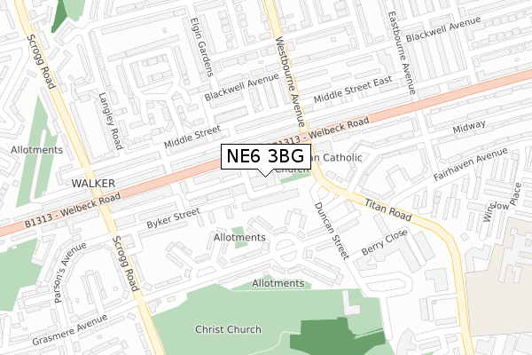 NE6 3BG map - large scale - OS Open Zoomstack (Ordnance Survey) NE6 3BG map - large scale - OS Open Zoomstack (Ordnance Survey)