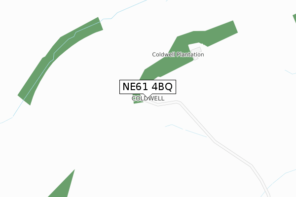 NE61 4BQ map - large scale - OS Open Zoomstack (Ordnance Survey)
