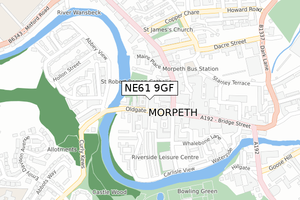 NE61 9GF map - large scale - OS Open Zoomstack (Ordnance Survey) NE61 9GF map - large scale - OS Open Zoomstack (Ordnance Survey)