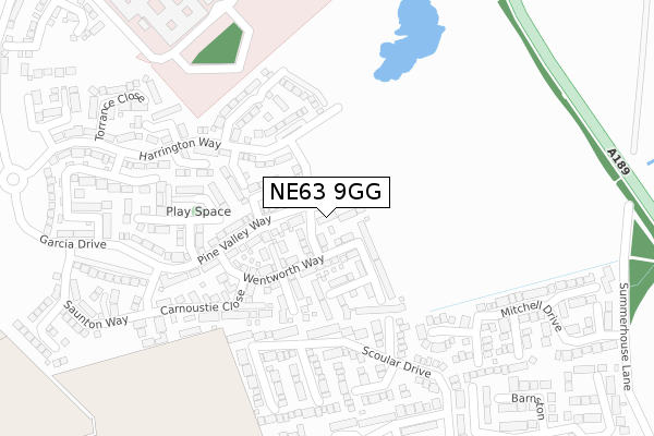 NE63 9GG map - large scale - OS Open Zoomstack (Ordnance Survey) NE63 9GG map - large scale - OS Open Zoomstack (Ordnance Survey)