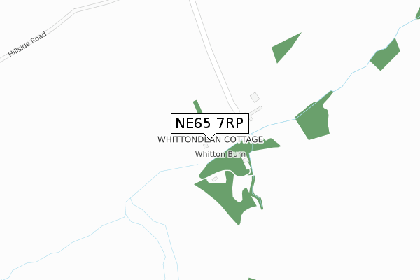 NE65 7RP map - large scale - OS Open Zoomstack (Ordnance Survey)