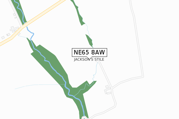 NE65 8AW map - large scale - OS Open Zoomstack (Ordnance Survey) NE65 8AW map - large scale - OS Open Zoomstack (Ordnance Survey)