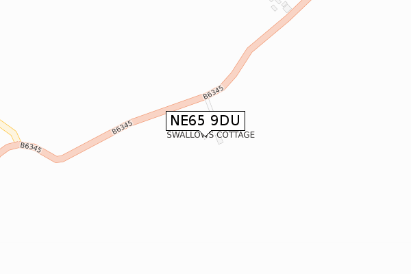 NE65 9DU map - large scale - OS Open Zoomstack (Ordnance Survey)