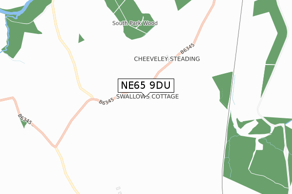 NE65 9DU map - small scale - OS Open Zoomstack (Ordnance Survey) NE65 9DU map - small scale - OS Open Zoomstack (Ordnance Survey)