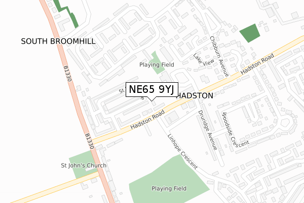 NE65 9YJ map - large scale - OS Open Zoomstack (Ordnance Survey) NE65 9YJ map - large scale - OS Open Zoomstack (Ordnance Survey)