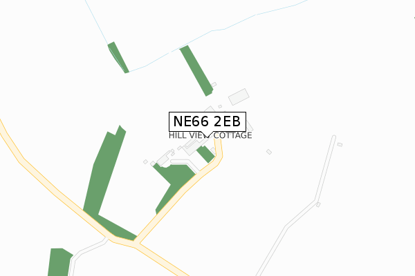 NE66 2EB map - large scale - OS Open Zoomstack (Ordnance Survey)