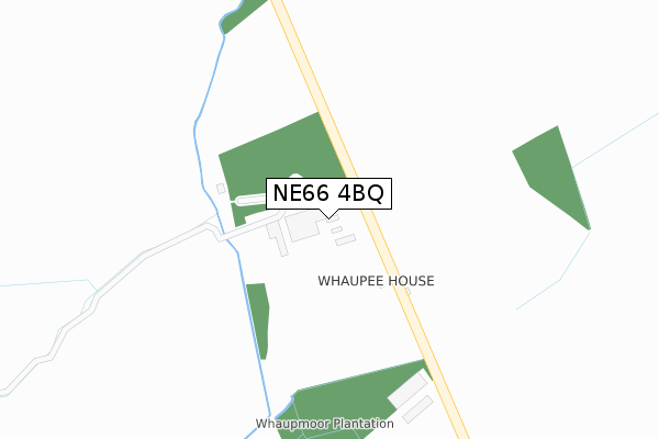 NE66 4BQ map - large scale - OS Open Zoomstack (Ordnance Survey)