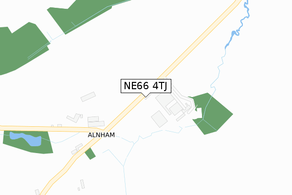 NE66 4TJ map - large scale - OS Open Zoomstack (Ordnance Survey)