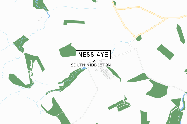 NE66 4YE map - small scale - OS Open Zoomstack (Ordnance Survey) NE66 4YE map - small scale - OS Open Zoomstack (Ordnance Survey)