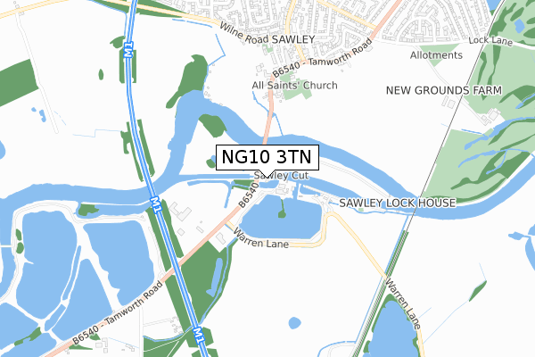 NG10 3TN map - small scale - OS Open Zoomstack (Ordnance Survey) NG10 3TN map - small scale - OS Open Zoomstack (Ordnance Survey)
