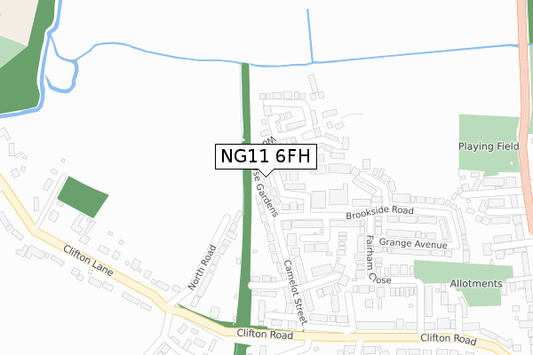NG11 6FH map - large scale - OS Open Zoomstack (Ordnance Survey) NG11 6FH map - large scale - OS Open Zoomstack (Ordnance Survey)