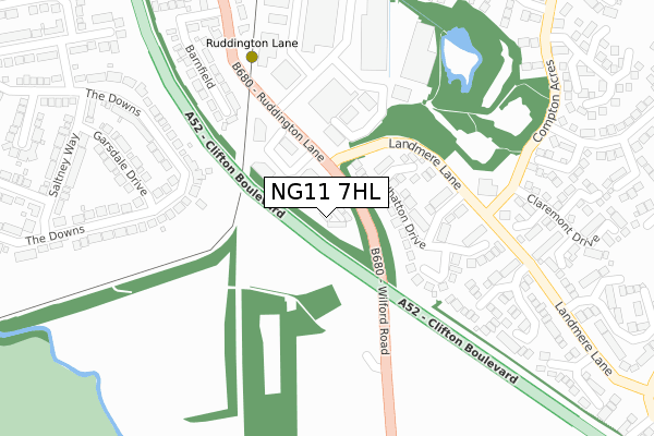 NG11 7HL map - large scale - OS Open Zoomstack (Ordnance Survey) NG11 7HL map - large scale - OS Open Zoomstack (Ordnance Survey)