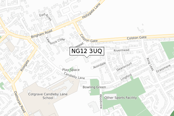 NG12 3UQ map - large scale - OS Open Zoomstack (Ordnance Survey) NG12 3UQ map - large scale - OS Open Zoomstack (Ordnance Survey)