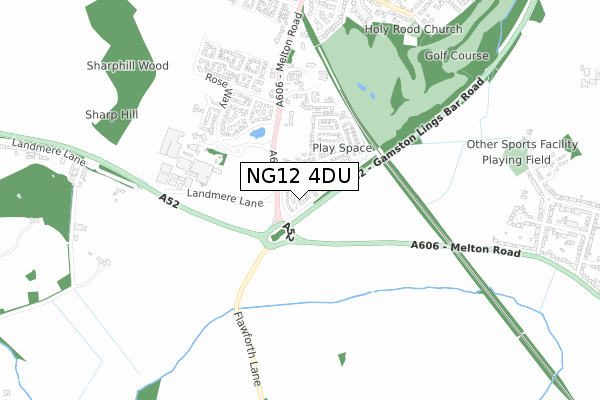 NG12 4DU map - small scale - OS Open Zoomstack (Ordnance Survey) NG12 4DU map - small scale - OS Open Zoomstack (Ordnance Survey)