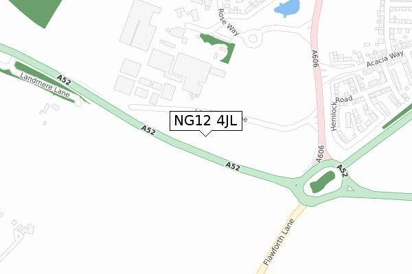 NG12 4JL map - large scale - OS Open Zoomstack (Ordnance Survey) NG12 4JL map - large scale - OS Open Zoomstack (Ordnance Survey)