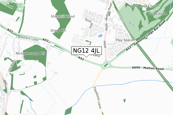 NG12 4JL map - small scale - OS Open Zoomstack (Ordnance Survey) NG12 4JL map - small scale - OS Open Zoomstack (Ordnance Survey)