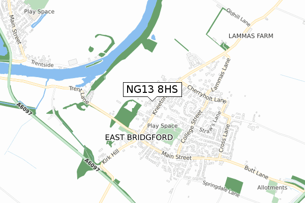 NG13 8HS map - small scale - OS Open Zoomstack (Ordnance Survey) NG13 8HS map - small scale - OS Open Zoomstack (Ordnance Survey)