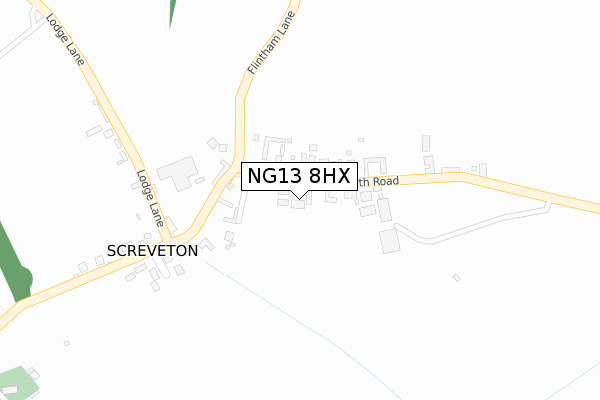 NG13 8HX map - large scale - OS Open Zoomstack (Ordnance Survey) NG13 8HX map - large scale - OS Open Zoomstack (Ordnance Survey)
