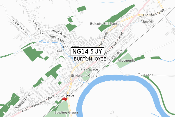 NG14 5UY map - small scale - OS Open Zoomstack (Ordnance Survey) NG14 5UY map - small scale - OS Open Zoomstack (Ordnance Survey)