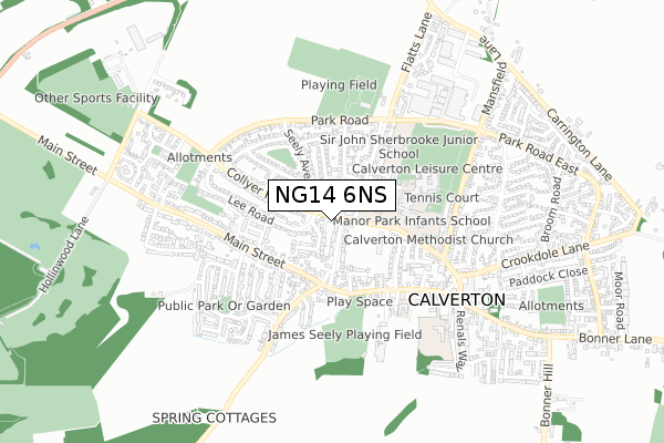 NG14 6NS map - small scale - OS Open Zoomstack (Ordnance Survey) NG14 6NS map - small scale - OS Open Zoomstack (Ordnance Survey)