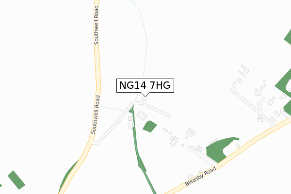 NG14 7HG map - large scale - OS Open Zoomstack (Ordnance Survey) NG14 7HG map - large scale - OS Open Zoomstack (Ordnance Survey)