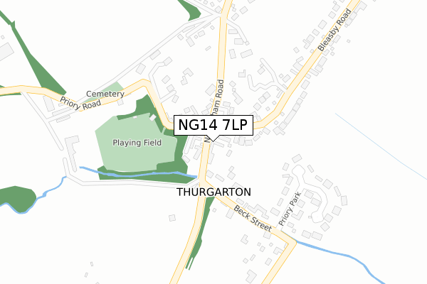 NG14 7LP map - large scale - OS Open Zoomstack (Ordnance Survey) NG14 7LP map - large scale - OS Open Zoomstack (Ordnance Survey)