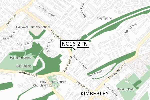 NG16 2TR map - large scale - OS Open Zoomstack (Ordnance Survey) NG16 2TR map - large scale - OS Open Zoomstack (Ordnance Survey)