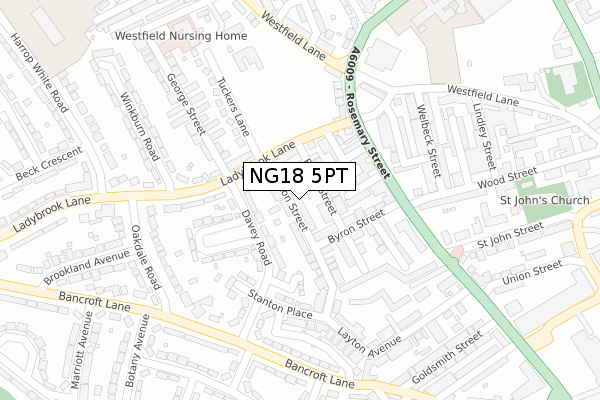 NG18 5PT map - large scale - OS Open Zoomstack (Ordnance Survey) NG18 5PT map - large scale - OS Open Zoomstack (Ordnance Survey)