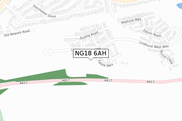 NG18 6AH map - large scale - OS Open Zoomstack (Ordnance Survey) NG18 6AH map - large scale - OS Open Zoomstack (Ordnance Survey)