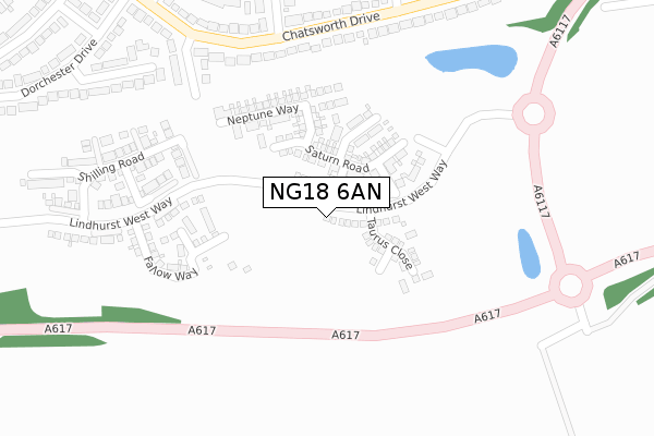 NG18 6AN map - large scale - OS Open Zoomstack (Ordnance Survey) NG18 6AN map - large scale - OS Open Zoomstack (Ordnance Survey)