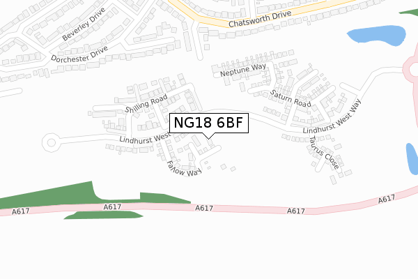 NG18 6BF map - large scale - OS Open Zoomstack (Ordnance Survey) NG18 6BF map - large scale - OS Open Zoomstack (Ordnance Survey)