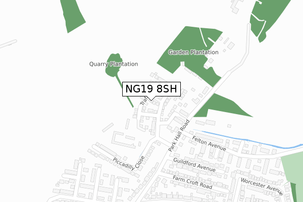 NG19 8SH map - large scale - OS Open Zoomstack (Ordnance Survey) NG19 8SH map - large scale - OS Open Zoomstack (Ordnance Survey)