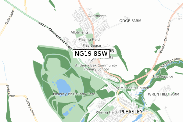 NG19 8SW map - small scale - OS Open Zoomstack (Ordnance Survey) NG19 8SW map - small scale - OS Open Zoomstack (Ordnance Survey)